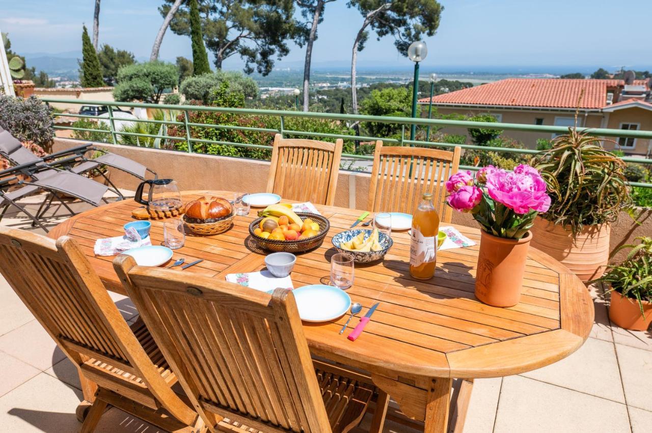 La Cle Vue Mer, Clim, Terrasse, Parking A Hyères Eksteriør bilde