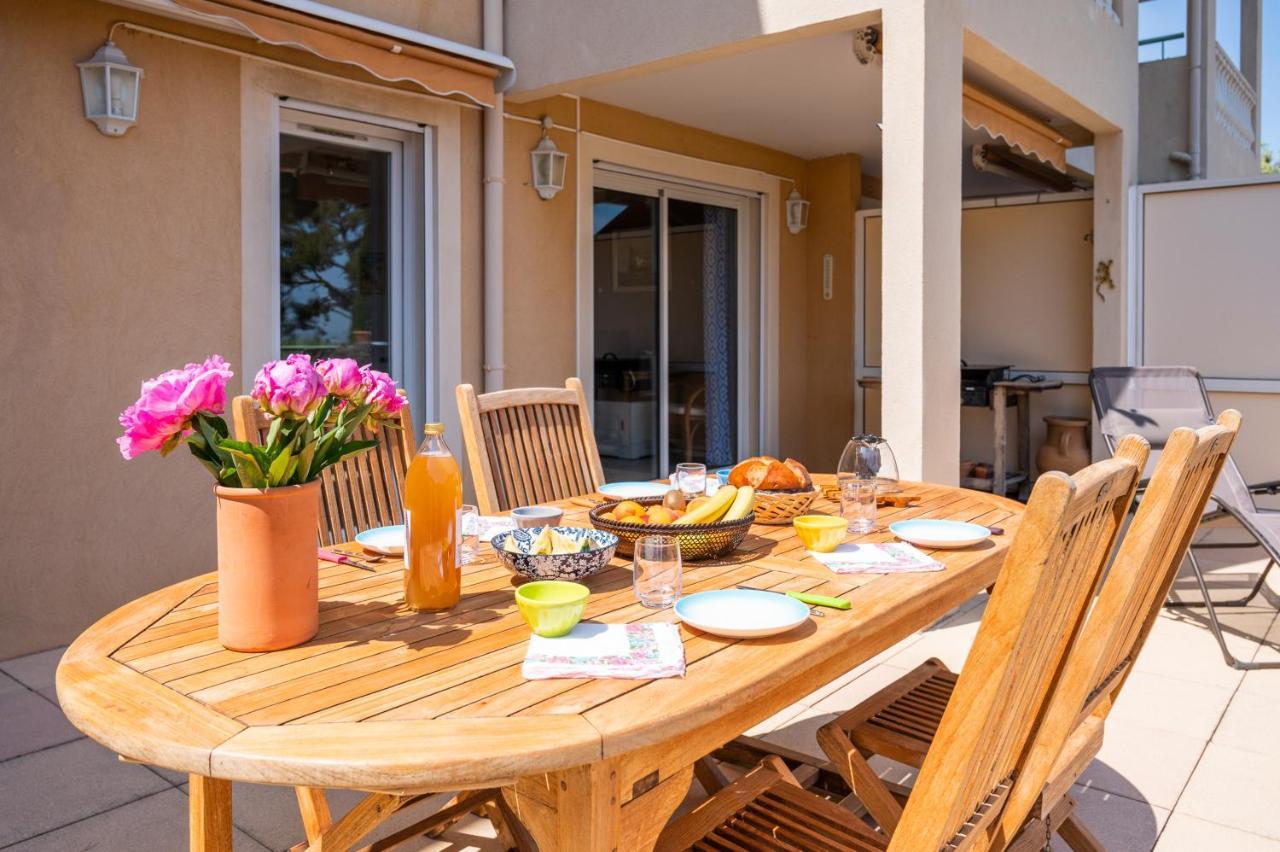 La Cle Vue Mer, Clim, Terrasse, Parking A Hyères Eksteriør bilde