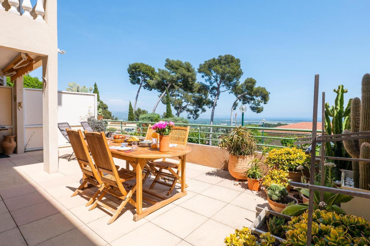 La Cle Vue Mer, Clim, Terrasse, Parking A Hyères Eksteriør bilde
